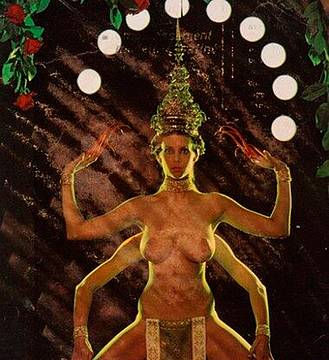 La danza propiziatoria, 1972, effiçage su carta La danza propiziatoria, 1972, effiçage su carta