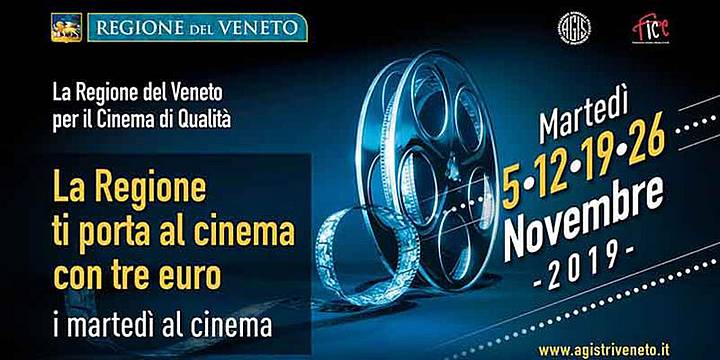 i Martedì al Cinema con 3 euro - novembre 2019