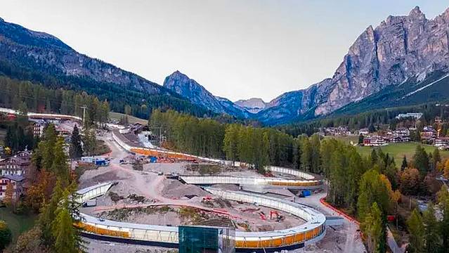 La pista da bob di Cortina