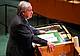 Il segretario Antonio Guterres nella sede delle Nazioni Unite (Ipa/Fotogramma)