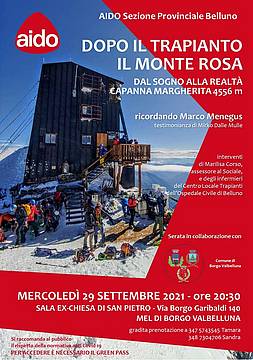 Dopo il trapianto il Monte Rosa Dopo il trapianto il Monte Rosa