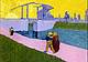 Giovanni Giacometti, Il ponte di Langlois - copia da Vincent van Gogh 1906-1907