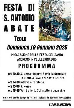 Teolo (PD) - San’Antonio Abate è festa