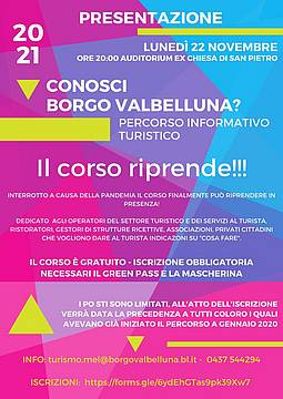 Corso Conosci Borgo Valbelluna Corso Conosci Borgo Valbelluna
