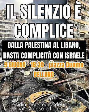 Martedì 9 giugno alle 18.30 presidio in piazza Duomo