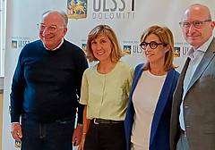 Da sinistra Giuseppe Dal Ben, Paola Midrio, Silvia Tesser e Giancarlo Bizzarri