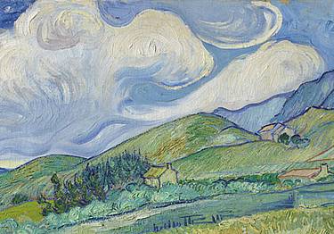 Vincent van Gogh, Paesaggio a Saint-Rémy (particolare), 1889 - Ny Carlsberg Glyptotek, Copenaghen, prestito a lungo termine dalla National Gallery of Denmark, Copenaghen, inv. SMK 1840 Vincent van Gogh, Paesaggio a Saint-Rémy (particolare), 1889 - Ny Carlsberg Glyptotek, Copenaghen, prestito a lungo termine dalla National Gallery of Denmark, Copenaghen, inv. SMK 1840