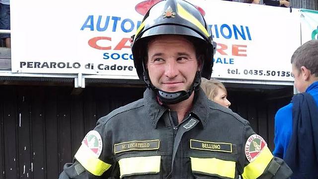 Walter Locatello-classe 1979-vigile del fuoco del comando di Belluno