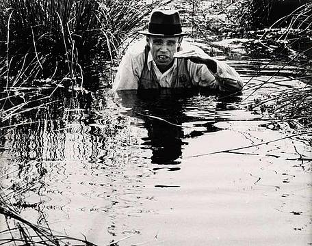 Gianfranco Gorgoni, Beuys, Joseph - Mooraktion Bog Action, Eindhoven, Netherlands 1971