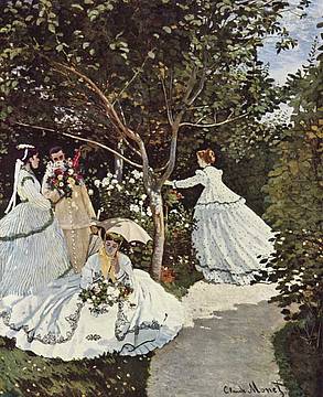 Claude Monet - Donne in giardino 1866 Parigi musée d'Orsay © RMN Claude Monet - Donne in giardino 1866 Parigi musée d'Orsay © RMN