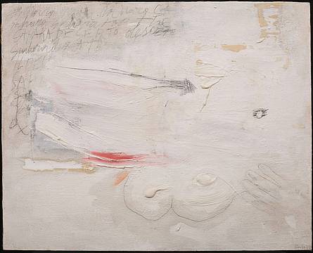 Gastone Novelli, Fuga delle idee, Matita, olio e gesso su tela Gastone Novelli, Fuga delle idee, Matita, olio e gesso su tela