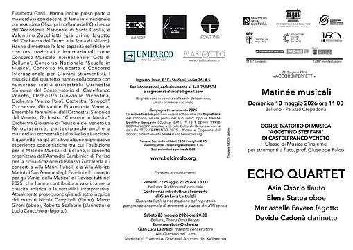 20260510 - Echo Quartet  - Palazzo Crepadona (BL)
