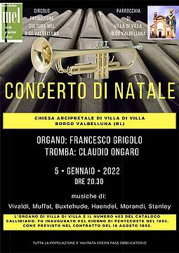 concerto di Natale a Villa di Villa - 2021