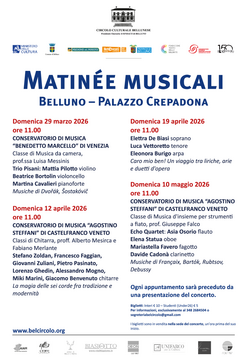 Matinée 2026 - Circolo Culturale Bellunese