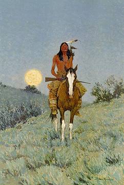 Frederic Remington, La sentinella, 1909 - Ogdensburg, Frederic Remington Art Museum Frederic Remington, La sentinella, 1909 - Ogdensburg, Frederic Remington Art Museum