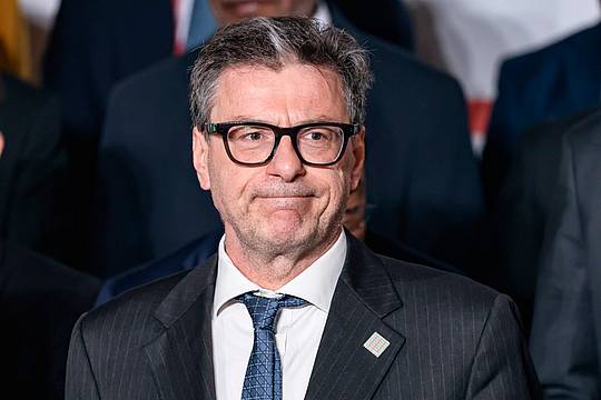 Giancarlo Giorgetti, ministro dell'economia e delle finanze dell'Italia (Alessandro Bremec-Ftg-Ipa)