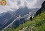 sul sentiero che dal Passo Monte Croce Comelico sale all'ex Rifugio Sala