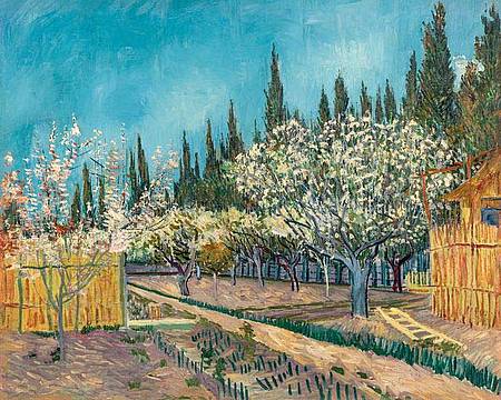 Vincent van Gogh, Alberi da frutto tra i cipressi, 1888 - Otterlo, Kröller-Müller Museum