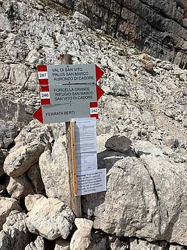 Ferrata Berti chiusa per la frana sul Marcora 3 Ferrata Berti chiusa per la frana sul Marcora 3