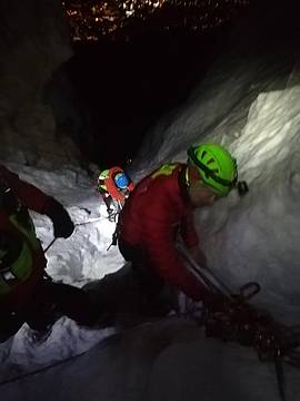 Bloccati sulla ferrata a Cortina Bloccati sulla ferrata a Cortina