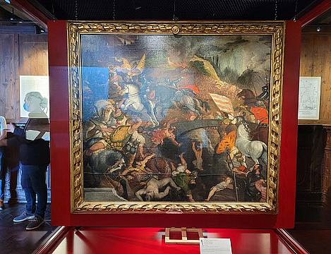 La Battaglia di Cadore esposto a Pieve di Cadore La Battaglia di Cadore esposto a Pieve di Cadore