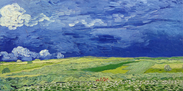 Vincent van Gogh, Campo di grano sotto un cielo nuvoloso, 1890, Amsterdam, Van Gogh Museum (Vincent van Gogh Foundation) Vincent van Gogh, Campo di grano sotto un cielo nuvoloso, 1890, Amsterdam, Van Gogh Museum (Vincent van Gogh Foundation)