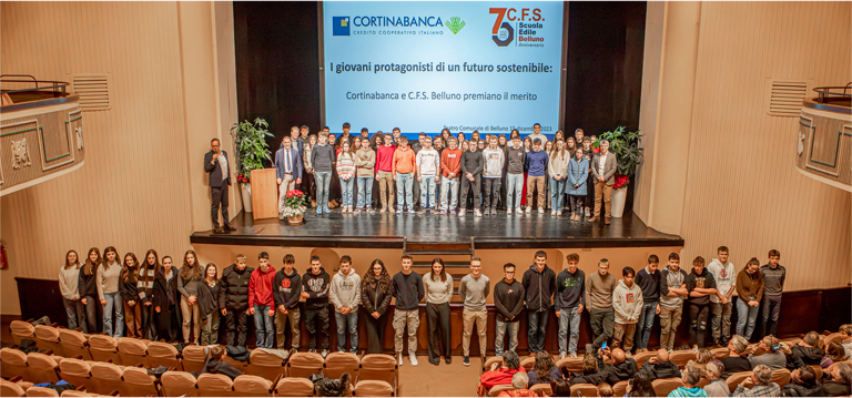 consegna borse di studio e attestati di fine corso dal C.F.S.-Scuola Edile di Belluno